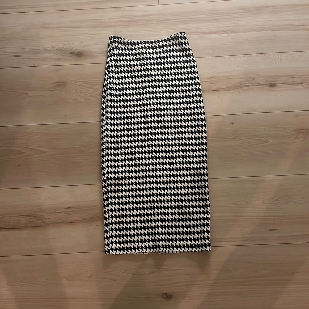 American apparel houndstooth stretch, pencil skirt